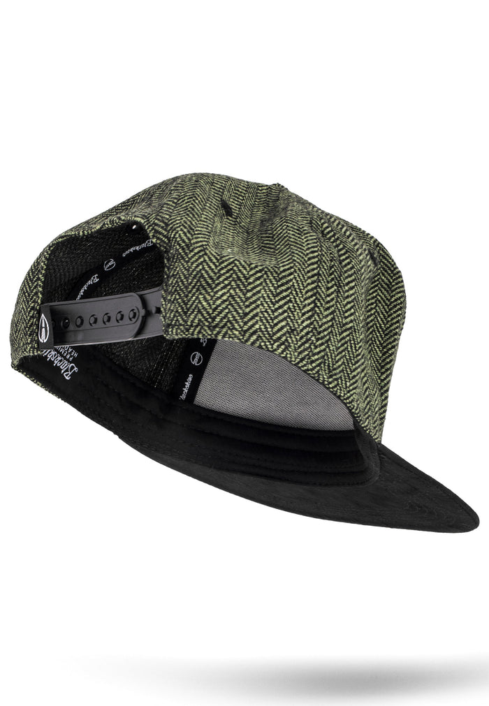 Blackskies-Rhea-Snapback-Cap-Green-Black-Wool-Bottom