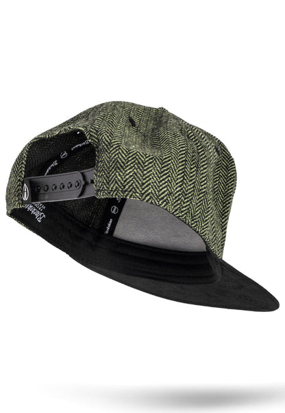 Blackskies-Rhea-Snapback-Cap-Green-Black-Wool-Bottom
