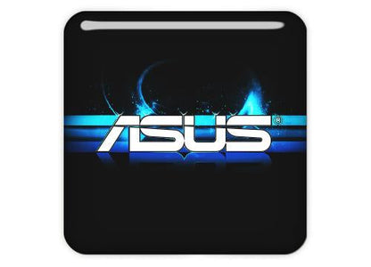 Asus 3D Effect 1"x1" Chrome Effect Domed Case Badge / Sticker Logo