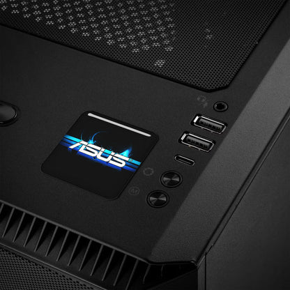 Asus 3D Effect 1"x1" Chrome Effect Domed Case Badge / Sticker Logo