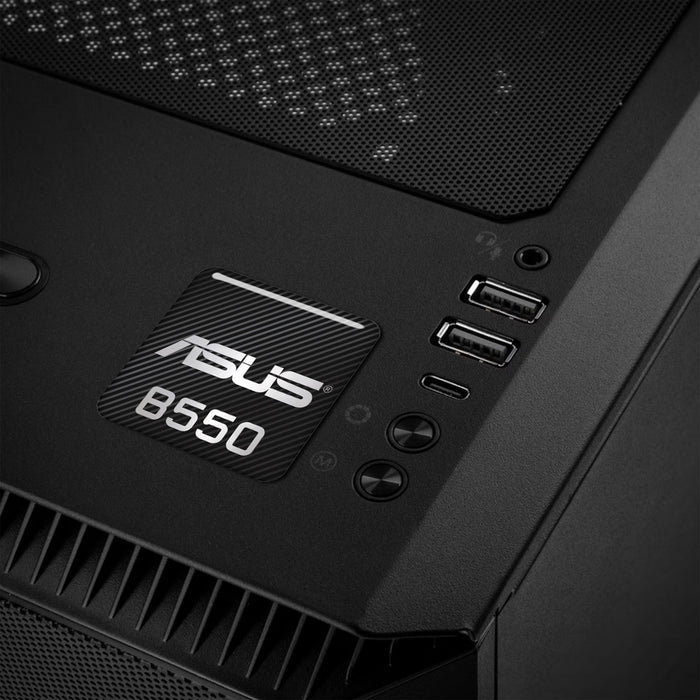 Asus B550 Motherboard 1"x1" Chrome Effect Domed Case Badge / Sticker Logo