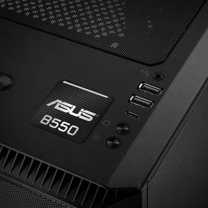 Asus B550 Motherboard 1"x1" Chrome Effect Domed Case Badge / Sticker Logo