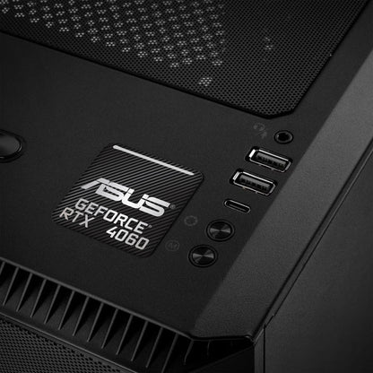 Asus GeForce RTX 4060 1"x1" Chrome Effect Domed Case Badge / Sticker Logo