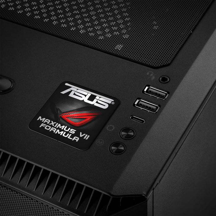 Asus ROG MAXIMUS VII FORMULA Motherboard 1"x1" Chrome Effect Domed Case Badge / Sticker Logo