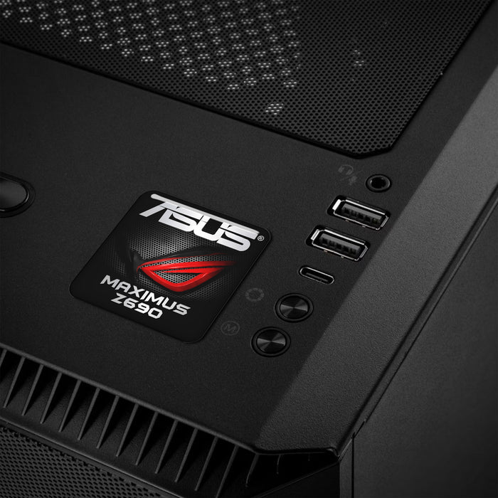 ASUS ROG Maximus Z690 Motherboard 1"x1" Chrome Effect Domed Case Badge / Sticker Logo