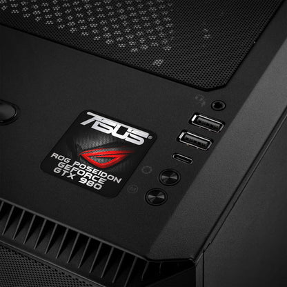 Asus ROG Poseidon GTX 980 1"x1" Chrome Effect Domed Case Badge / Sticker Logo