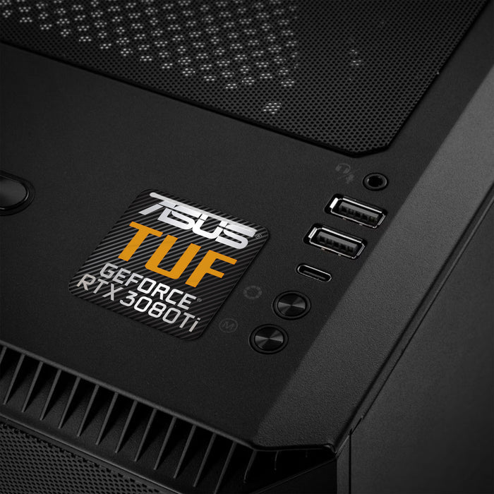 Asus Tuf GeForce RTX 3080 Ti 1"x1" Chrome Effect Domed Case Badge / Sticker Logo