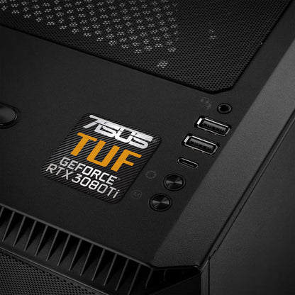 Asus Tuf GeForce RTX 3080 Ti 1"x1" Chrome Effect Domed Case Badge / Sticker Logo