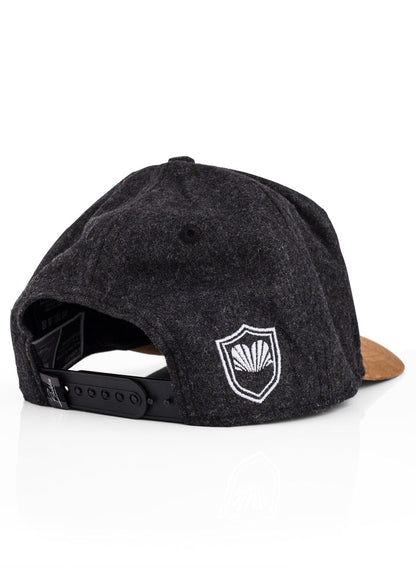 Blackskies-B-Script-Flannel-Snapback-Cap-Charcoal-Premium-Hat-6