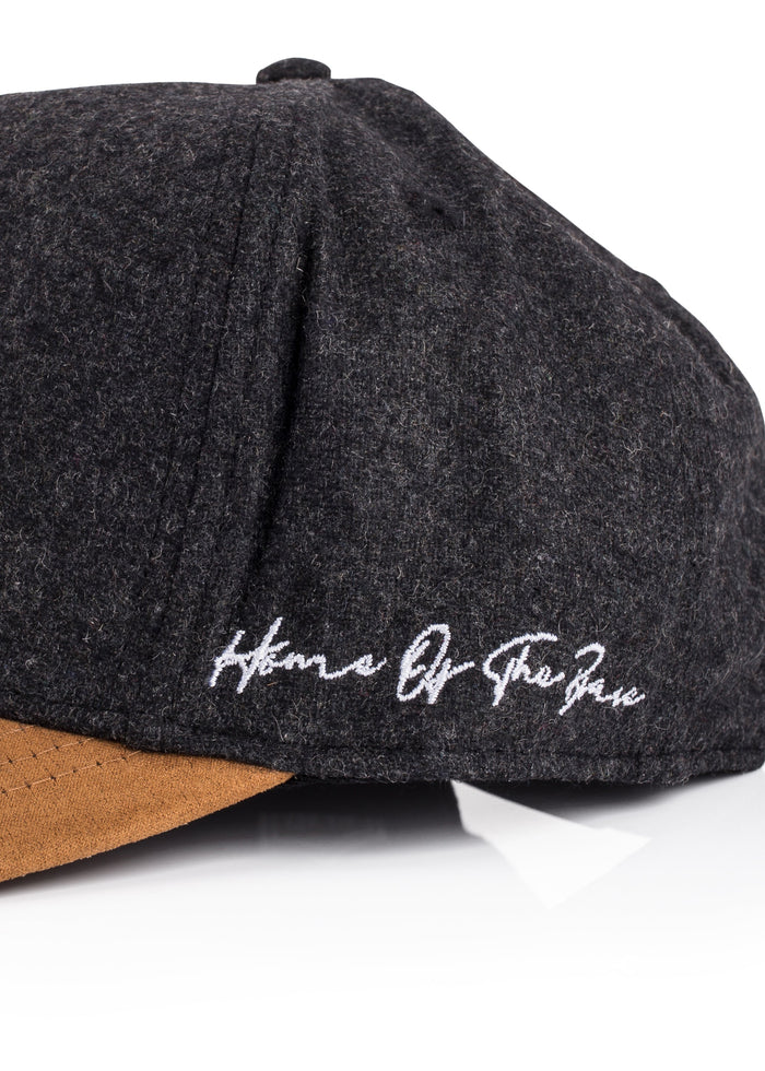Blackskies-B-Script-Flannel-Snapback-Cap-Charcoal-Premium-Hat-3