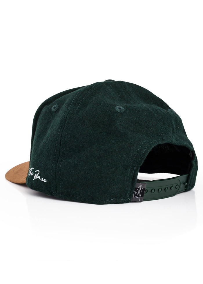Blackskies-B-Script-Flannel-Snapback-Cap-Green-Premium-Hat-3