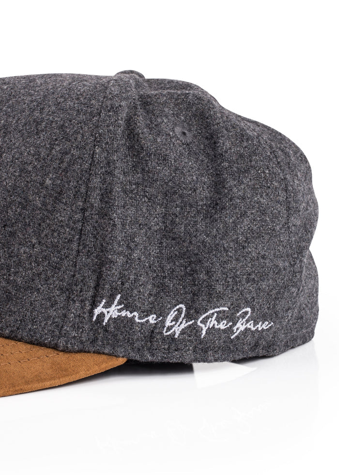 Blackskies-B-Script-Flannel-Snapback-Cap-Grey-Premium-Hat-4