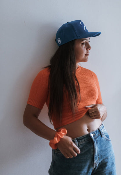 Blackskies-B-Script-Snapback-Cap-Blue-Premium-Hat-Model