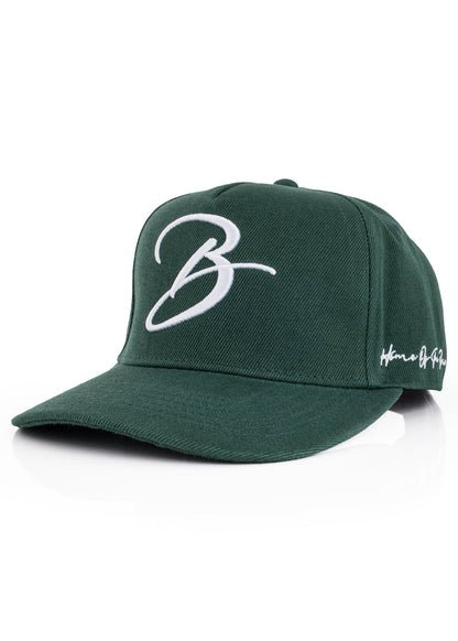 Blackskies-B-Script-Snapback-Cap-Green-Premium-Hat-2