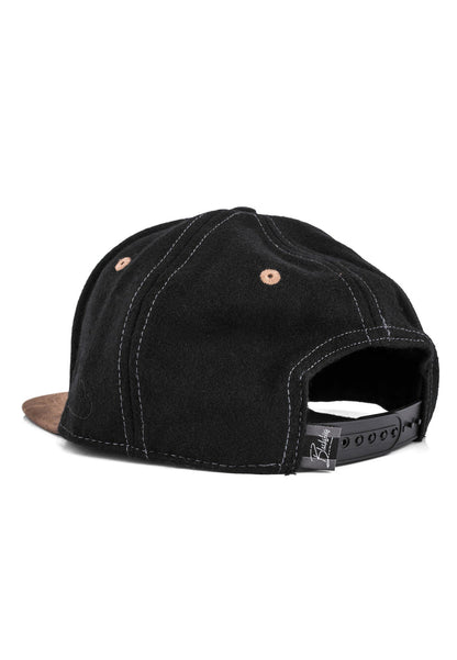 Blackskies-Behemoth-Snapback-Cap-Baseball-Hat-Black-Nubuck-Back-Snap