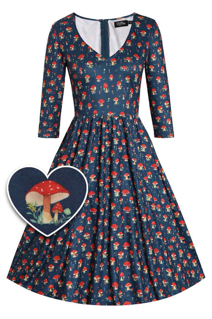 Billie Mushroom Long Sleeved Dress