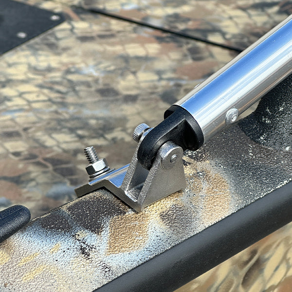 Bimini Top T-Rail Brackets with Carriage Bolt - 2-Pack