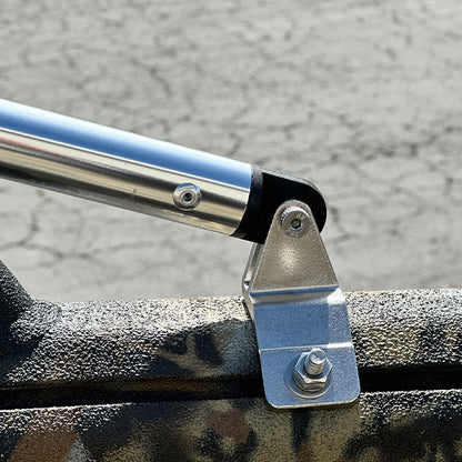Bimini Top T-Rail Brackets with Carriage Bolt - 2-Pack