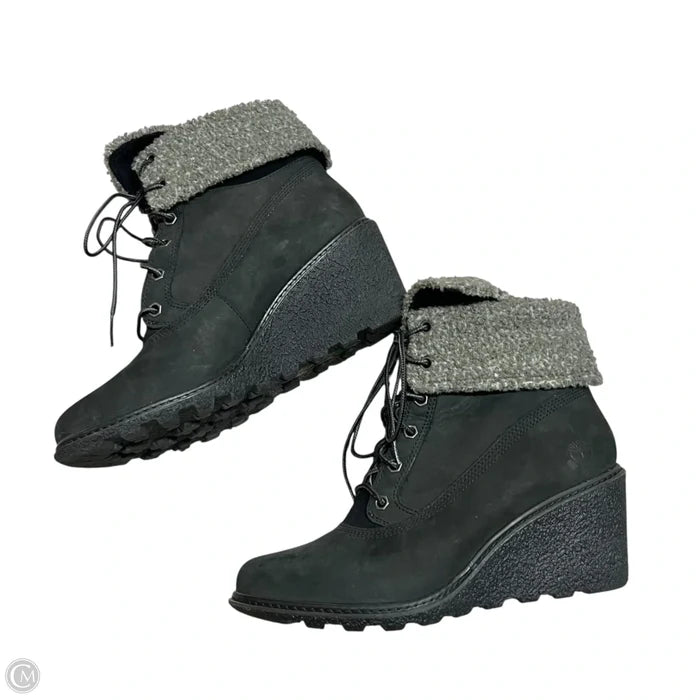 Boots Ankle Heels By Timberland In Black, Size: 8