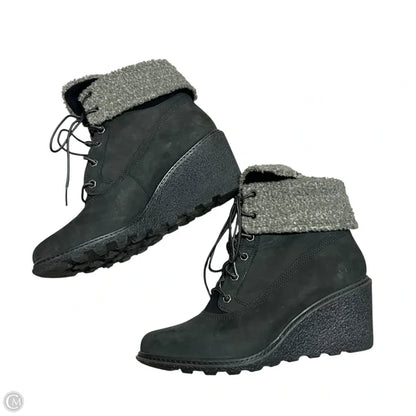 Boots Ankle Heels By Timberland In Black, Size: 8
