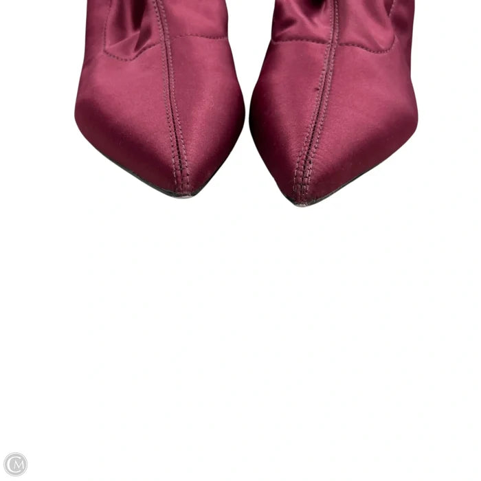 Boots Ankle Heels By Zara Basic In Red, Size: 9.5