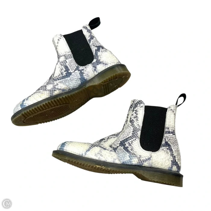 Boots Combat By Dr Martens In Snakeskin Print, Size: 8