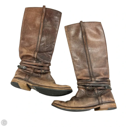 Boots Designer By Frye In Brown, Size: 6
