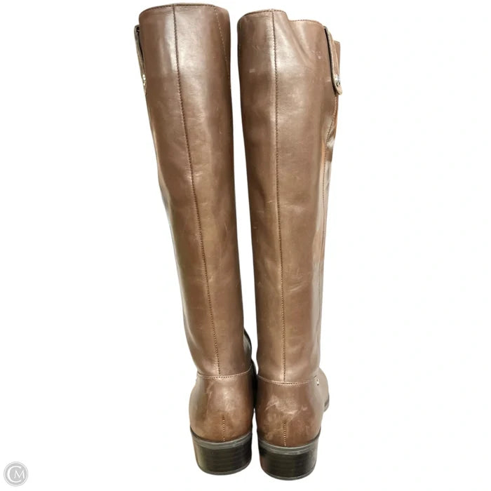 Boots Mid-calf Heels By Ralph Lauren In Brown, Size: 6.5