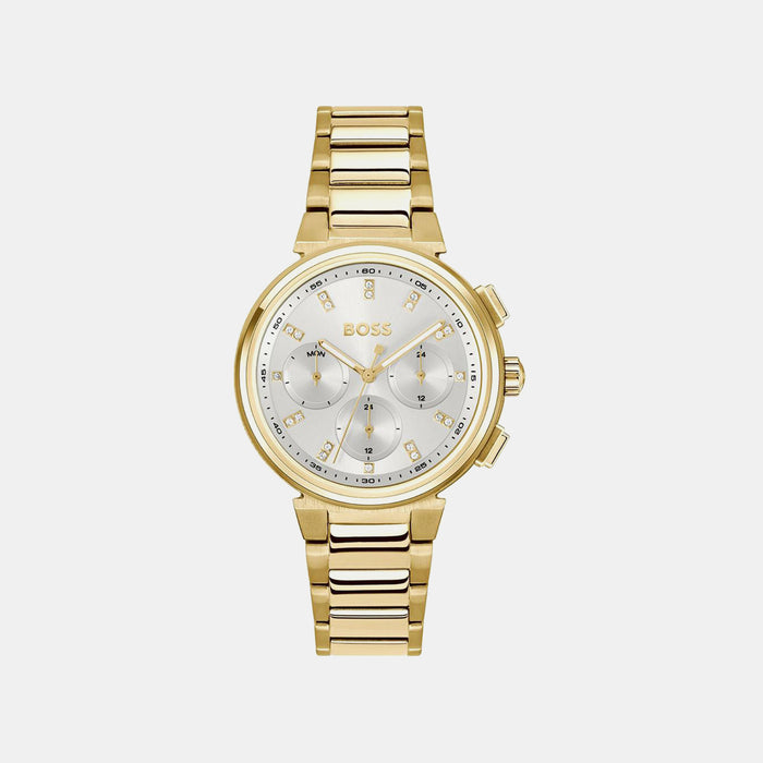 Boss One Women Quartz Silver Dial Multi-Function Stainless Steel Watch 1502807