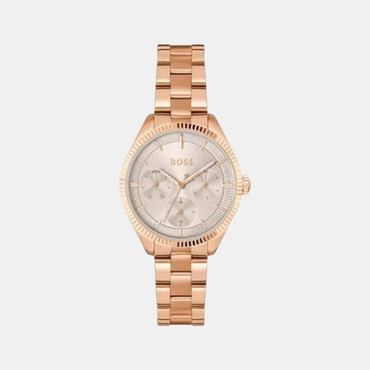 Boss Sage Women Quartz Grey Dial Multi-Function Stainless Steel Watch 1502802