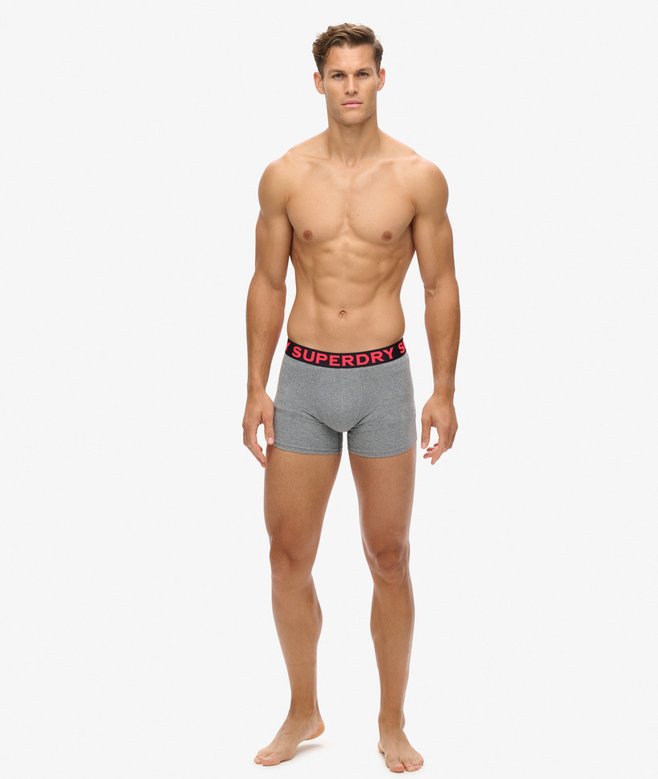 Boxer Triple Pack in Grey Marl