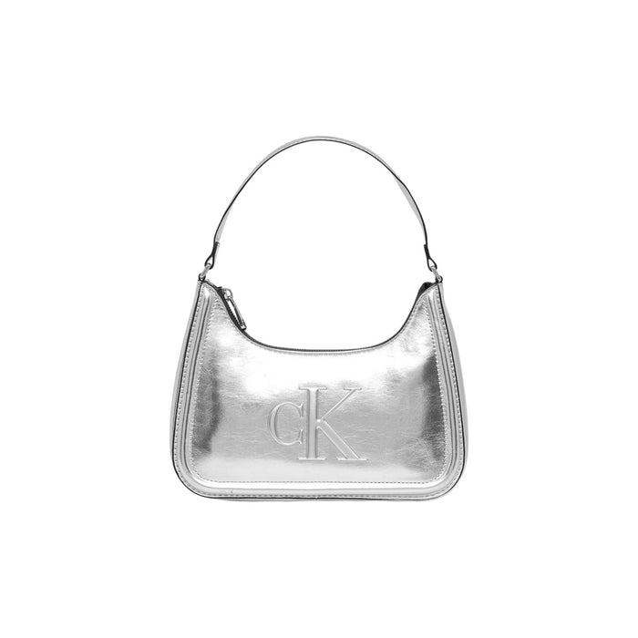 Calvin Klein Tasche BOLD CK METALLIC SHOULDER BAG (silber)