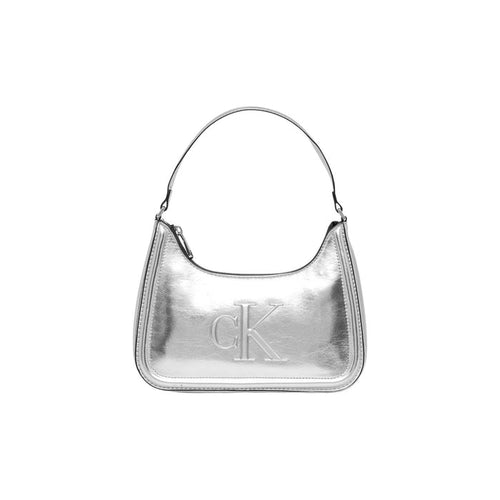 Calvin Klein Tasche BOLD CK METALLIC SHOULDER BAG (silber)