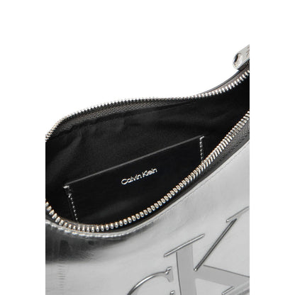 Calvin Klein Tasche BOLD CK METALLIC SHOULDER BAG (silber)
