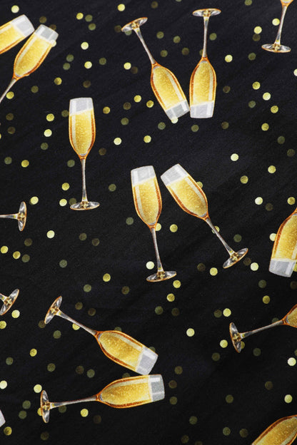 Mabel Celebration Champagne Midi Shirt Dress