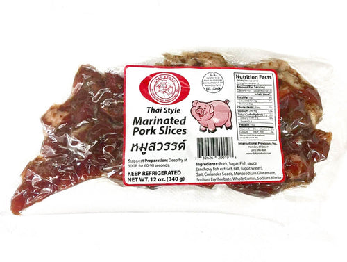 Chef Brand -  Thai Style Marinated Pork Slices- หมูสวรรค์ (สีชมพู) - 3 Aunties Thai Market