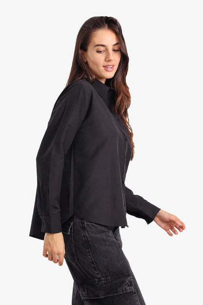 Classic Asymmetric Hem Shirt