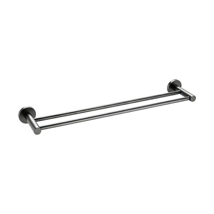 Classic Gun Metal 600mm Double Towel Rail