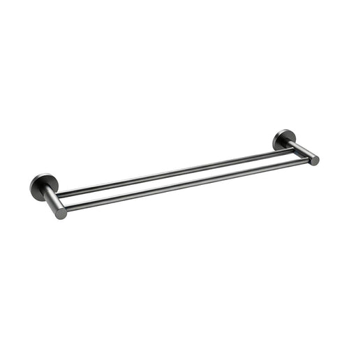 Classic Gun Metal 600mm Double Towel Rail
