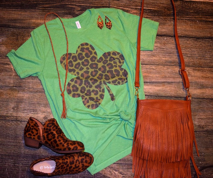 Clover Leopard Tee