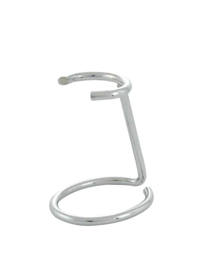 Chrome shaving brush stand