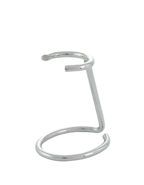 Chrome shaving brush stand