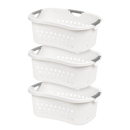 Comfort Carry Laundry Basket - 3 Pack - image 1#color_white