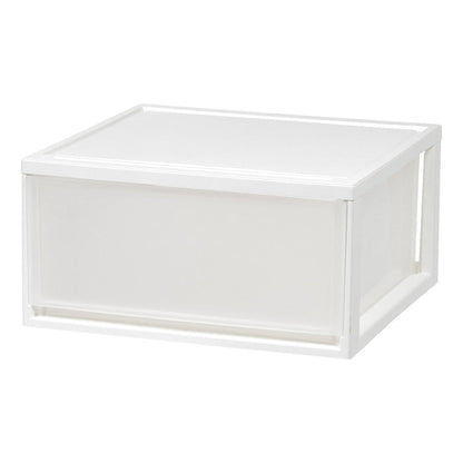 IRIS USA MSD-3 Compact Stacking, Stackable Plastic Drawer Unit, 47 Quart, White, 2 Count - IRIS USA, Inc.