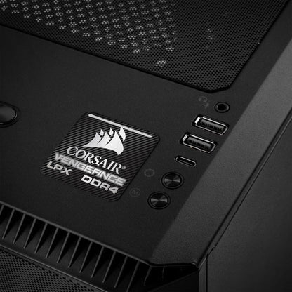 Corsair Vengeance LPX DDR4 RAM 1"x1" Chrome Effect Domed Case Badge / Sticker Logo