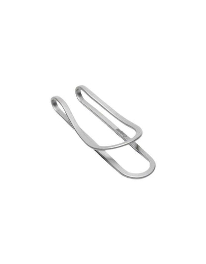 Silver titanium money clip