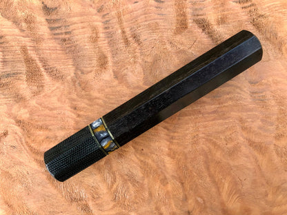 Custom Japanese Knife Handle - Gabon Ebony and Micarta