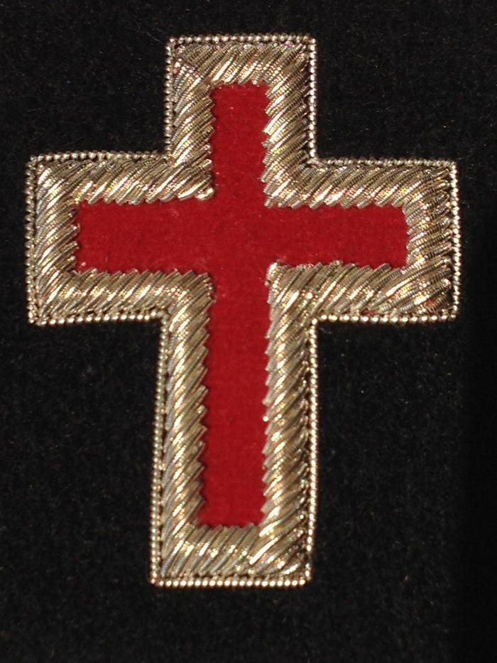 D181SKB-1.5 Sleeve Cross Sir Knight 1.5" BULLION (Pair)
