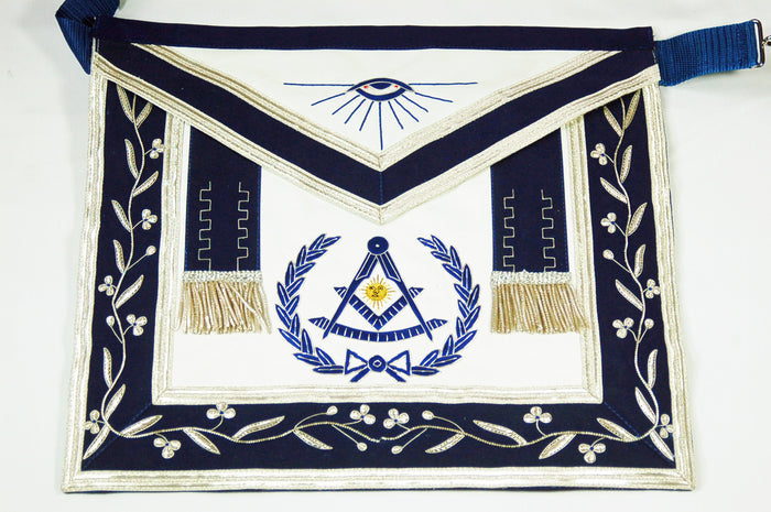 D2518 Apron Past Master (Bullion) 14 x 16 REAL LEATHER