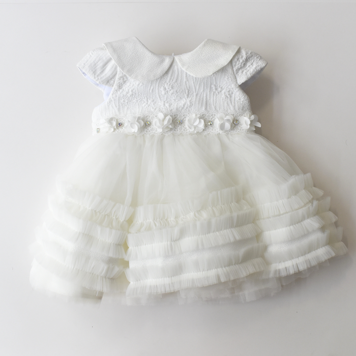 Daisy Pearls Formal Baby Dress